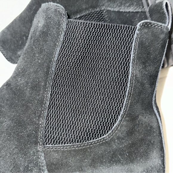 Blondo 11 Posey Black Suede Leather Waterproof Non Skid Rubber Sole Ankle Boots - Picture 9 of 11